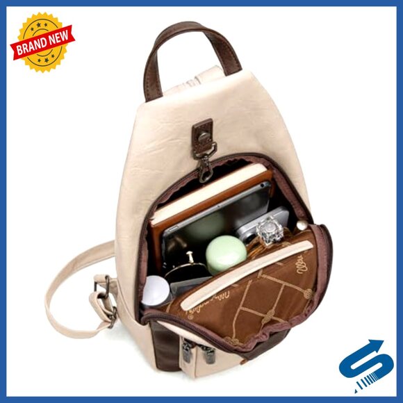 Convertible Sling Backpack with Anti-Theft Pocket for Hiking Travel